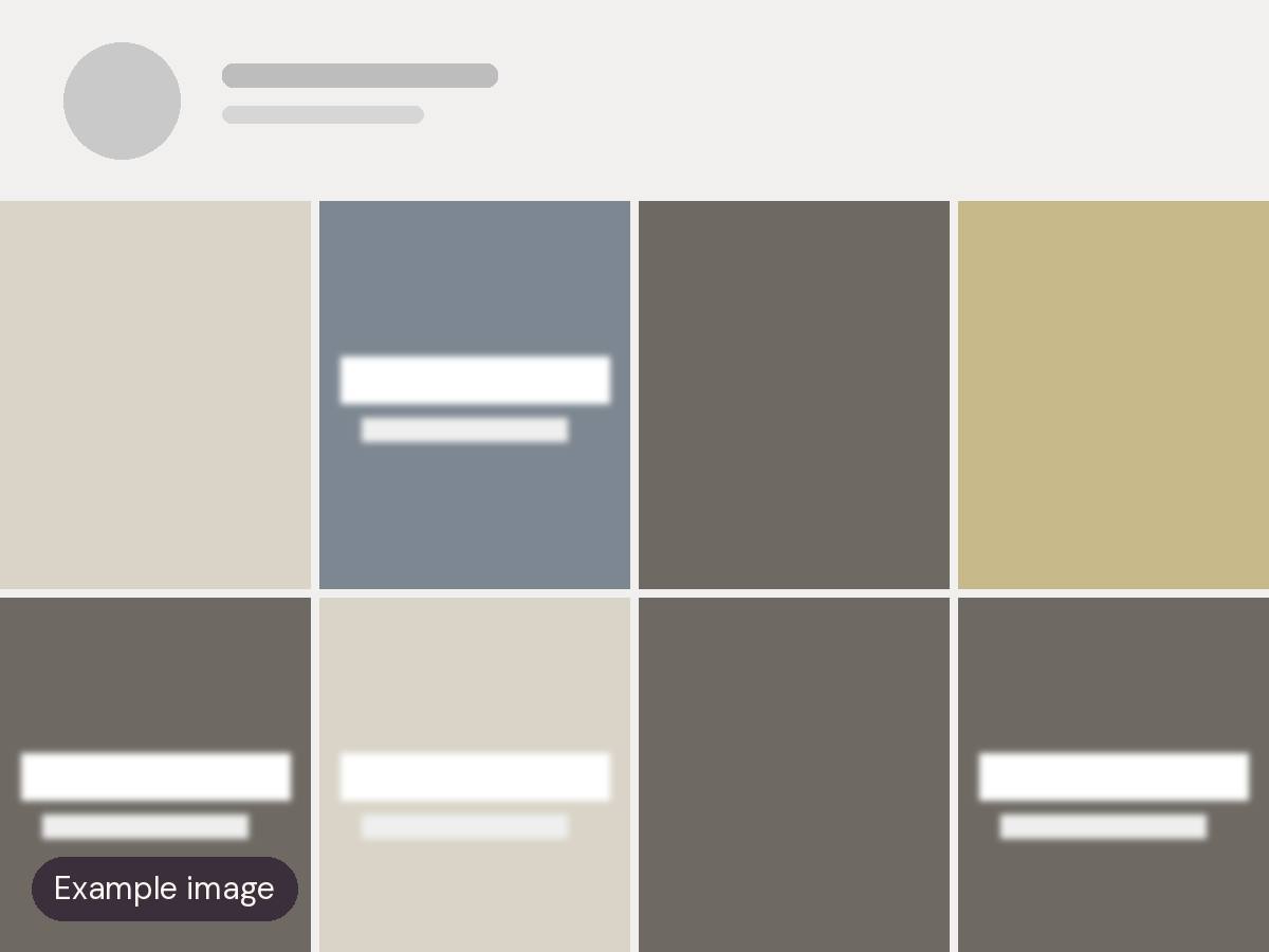 Contoh feed Instagram salon sebelum: jarang posting dan tidak konsisten